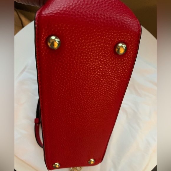 NWOT MK pebble leather with metallic accents, med. shoulder bag. Removable strap - Picture 6 of 6